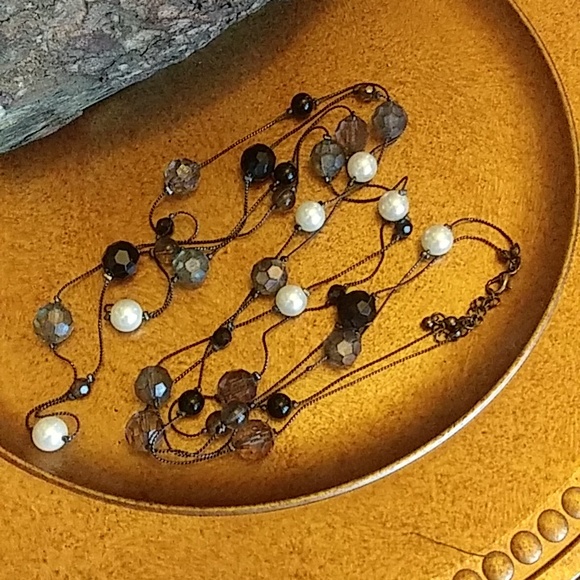 Multi Strand Embellished Beads Necklace - Picture 16 of 17